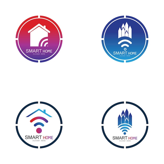 Wifi House Vector LogoSmart City Tech Icon Vector City Net Logo Concepto Vector El concepto de la ciudad es el siguiente: