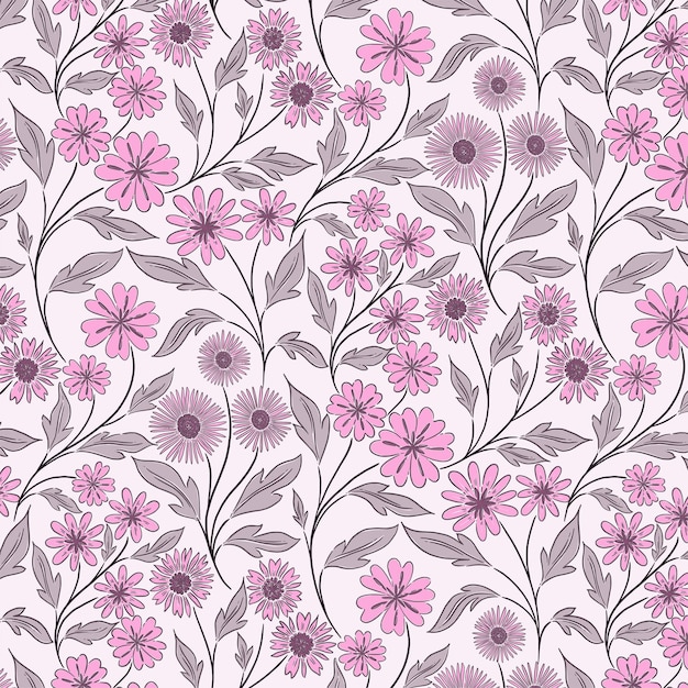 Wild vintage ditsy estilo chintz patrón floral en general