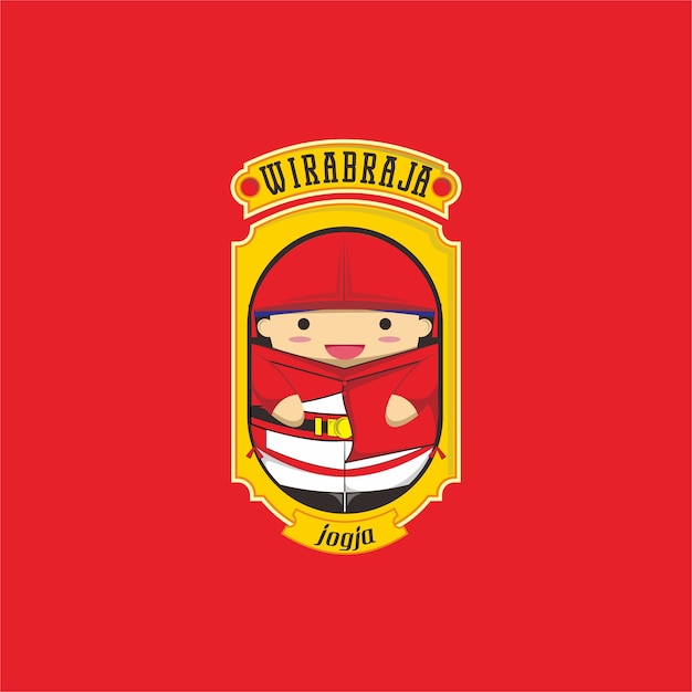 Vector wirabraja prajurit jogja