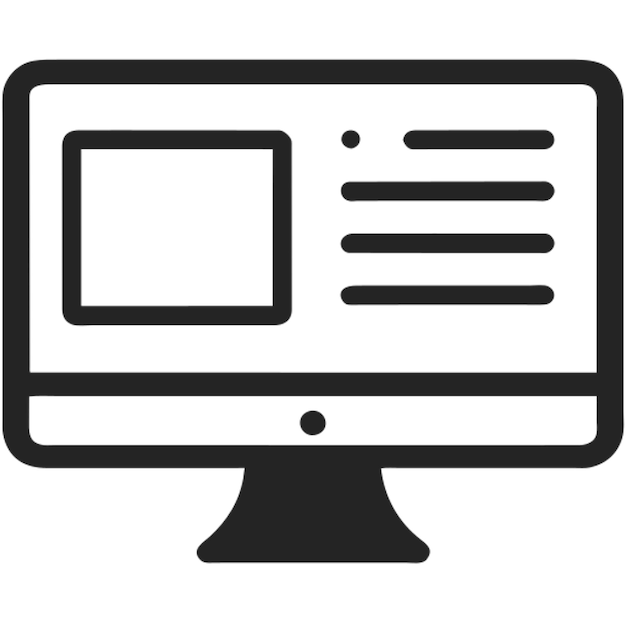los wireframes de un icono de sitio web de escritorio y móvil