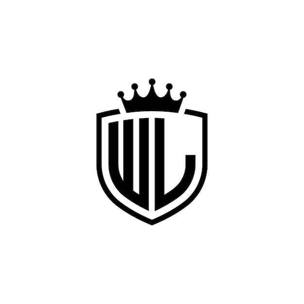 WL diseño de logotipo monograma letra texto nombre símbolo monocromático logotipo alfabeto carácter logotipo simple
