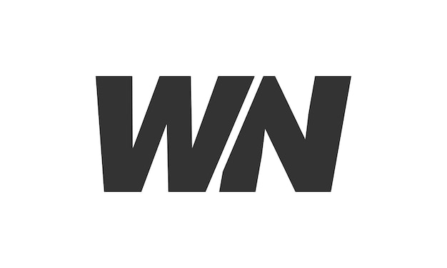 WN Techno Editable Font Logo para marca corporativa Diseño futurista audaz con ideas tipográficas únicas Tipo personalizado mínimo y letra dinámica