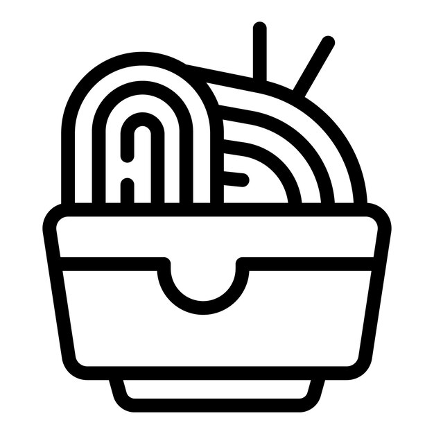 Wok con fideos y palillos está esperando para ser comido