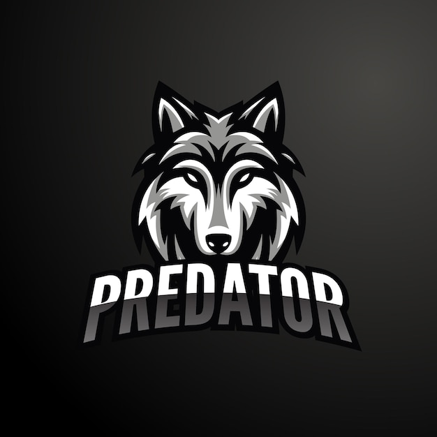 Vector wolf_predator_gaming_logo_vector (en inglés)