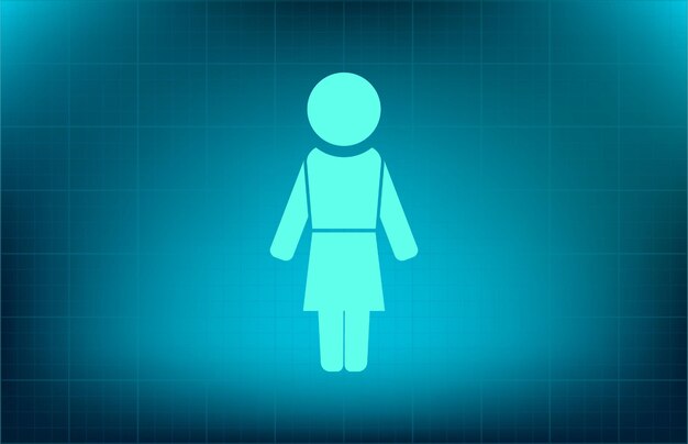 Woman symbol Vector icon
