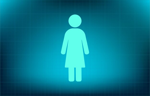 Woman symbol Vector icon