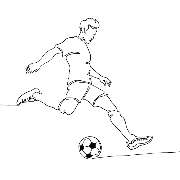 Worldcup Drawing Minimalist Design
