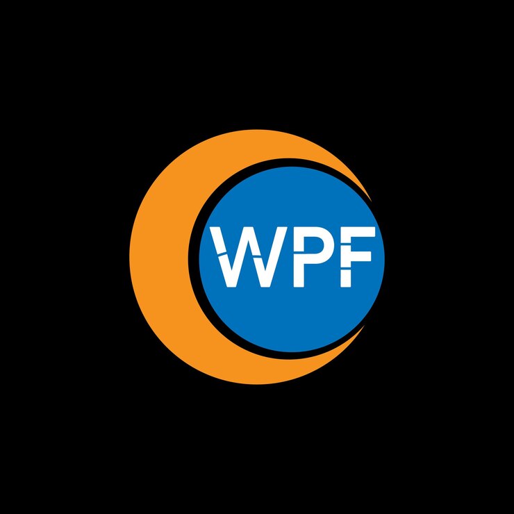 Vector wpf letra inicial diseño de logotipo plantilla ilustración vectorial