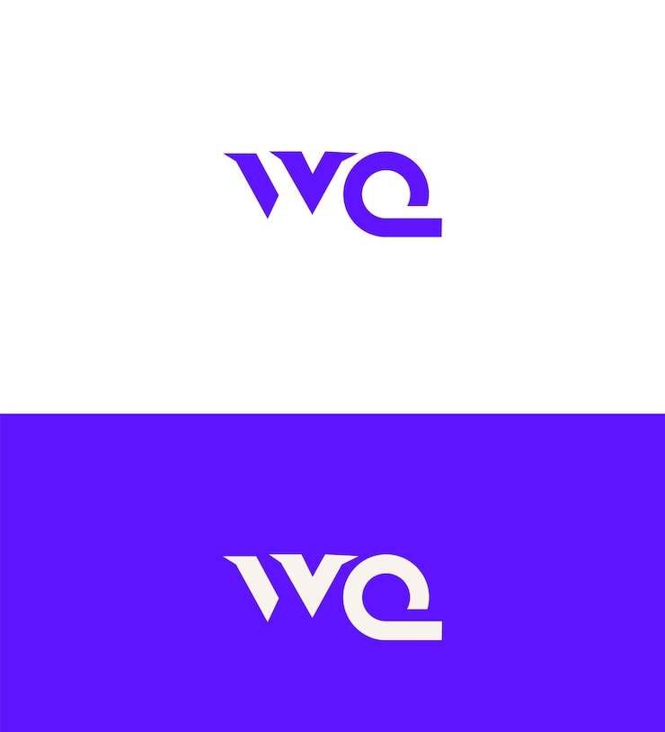 Vector wqw letra logotipo de identidad signo símbolo plantilla