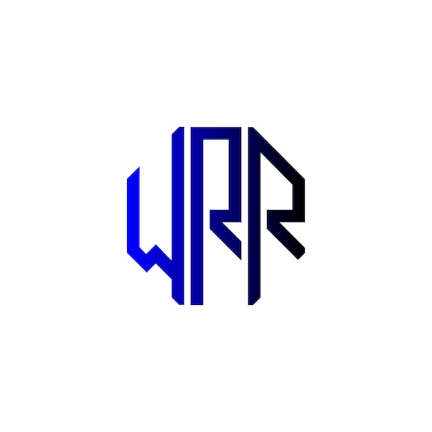 Wrr letra creativa inicial moderno minimalista atemporal espacio negativo monograma símbolo diseño del logotipo