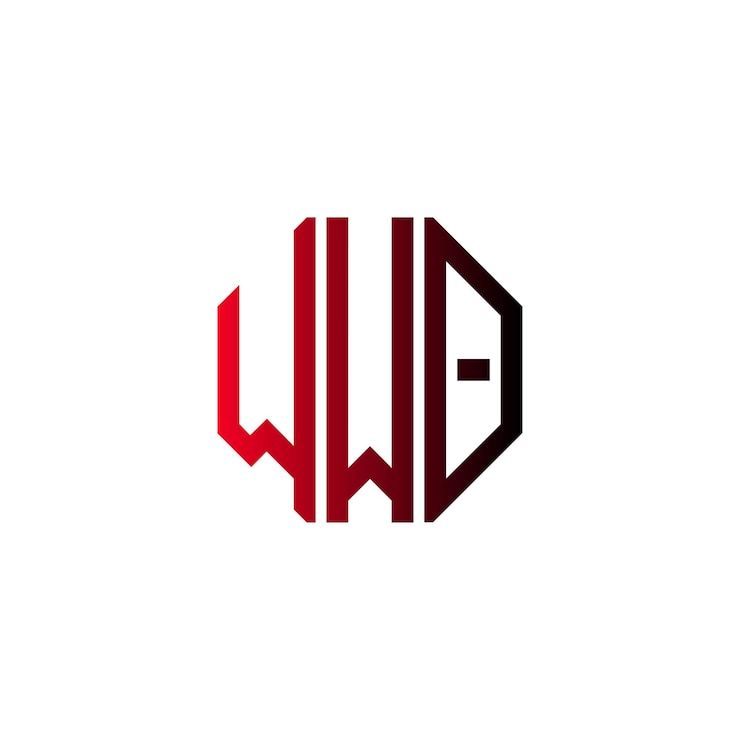 Vector wwo letra creativa inicial moderno minimalista atemporal espacio negativo monograma símbolo diseño del logotipo