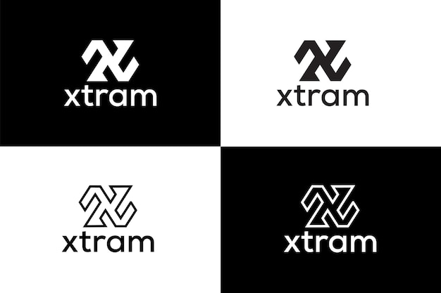 Vector x diseño del logotipo de latter