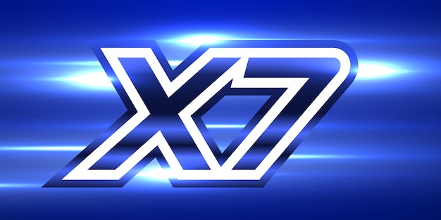 X ganador de la bandera de promoción volante etiqueta de premio luces de velocidad