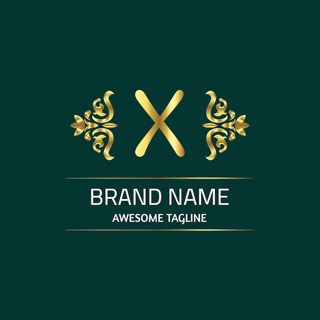 X plantilla de diseño de logotipo
