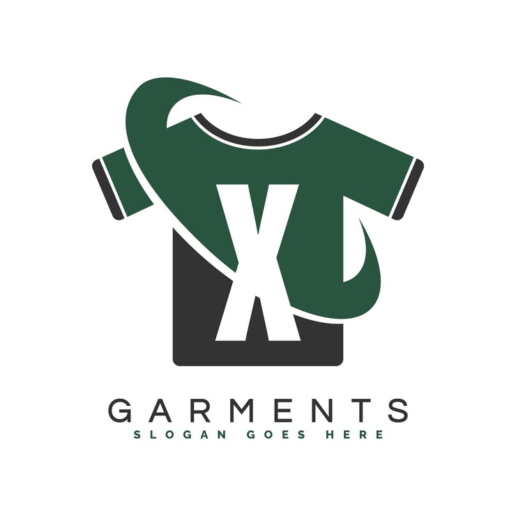 Vector x t-shirt logo con letra redonda concepto alfabeto x prendas de vestir diseño de icono de cara de luna