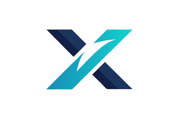 X vector de diseño creativo del logotipo