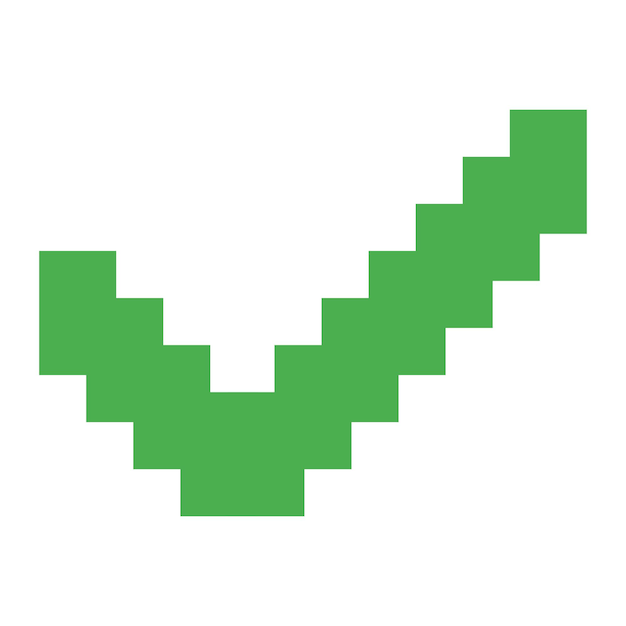 una x verde en forma de letra y