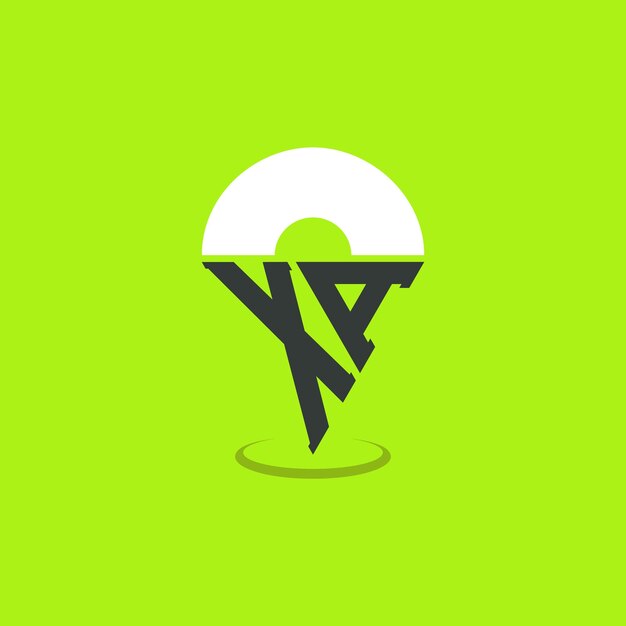 XA Diseño de logotipo de ubicación Letras modernas Iniciales XA Pinpoint Logotipo para aplicaciones de mapas de navegación y negocios basados en la ubicación