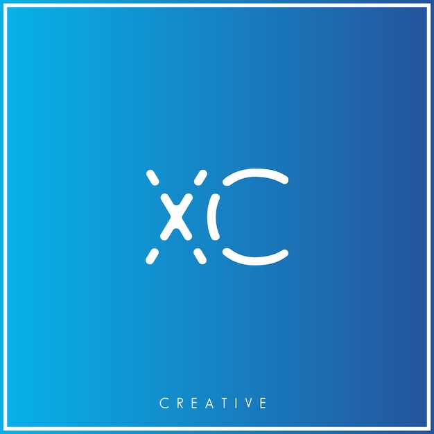 XC Premium Vector último diseño del logotipo Creative Logo Vector Ilustración de las letras del logotipo Logo Creative