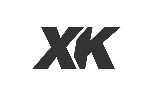 XK Techno Editable Font Logo para marca corporativa Diseño futurista audaz con ideas tipográficas únicas Tipo personalizado mínimo y letra dinámica