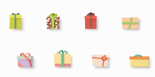 Xmas presenta con sombras en un patrón sin costuras
