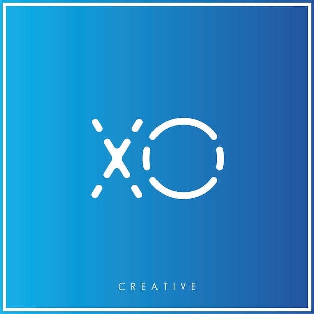 XO Premium Vector Latter Diseño de logotipo Ilustración de logotipo minimalista Diseño gráfico Diseño de monograma