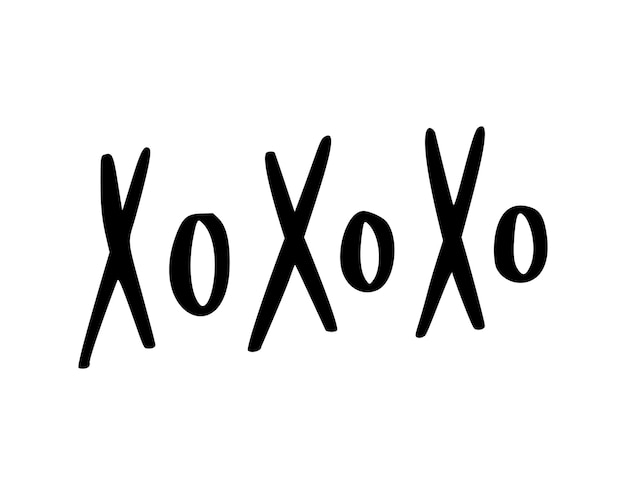 Xo Xo Xo Tipografía de Navidad Letras de escritura a mano Tarjeta de felicitación de vacaciones Estilo de caligrafía de texto de Navidad Elemento de diseño festivo de Navidad Fondo blanco aislado Temporada de feliz año nuevo