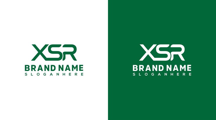 Vector xsr carta inicial diseño de logotipo plantilla gráfico símbolo alfabético para la identidad empresarial corporativa cre