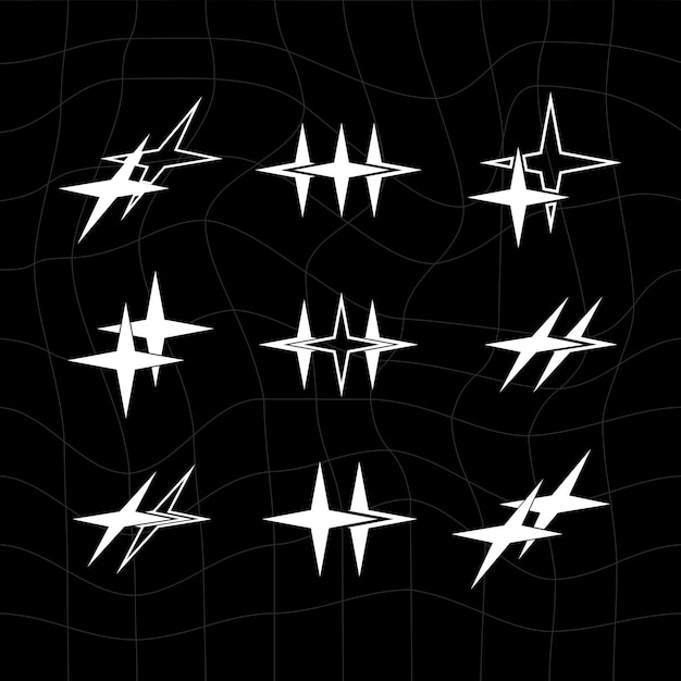 y2k estrella brutalismo elementos futuristas