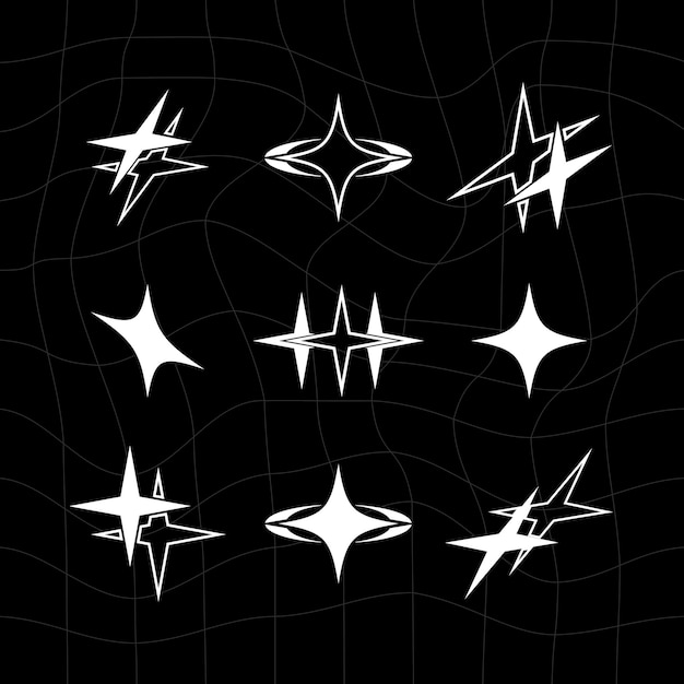 y2k estrella brutalismo elementos futuristas