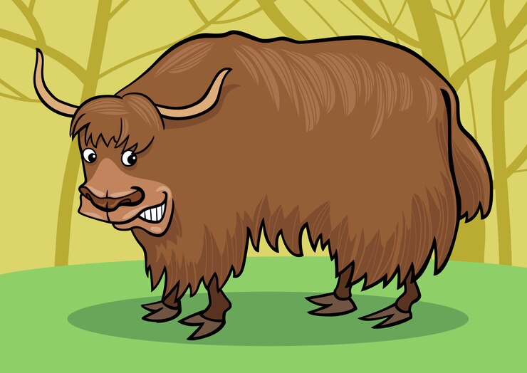 Vector yak bull