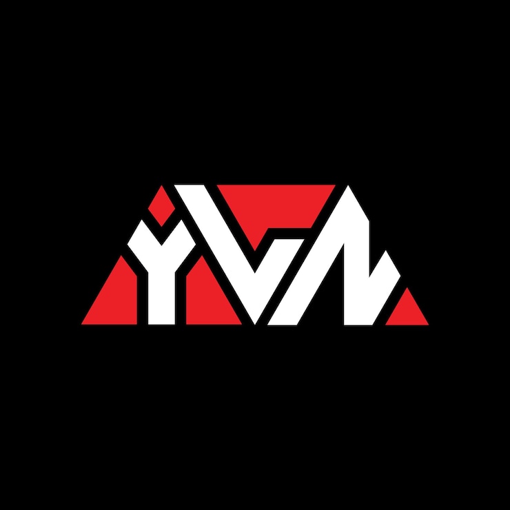 Vector yln diseño de logotipo de letra triangular con forma de triángulo yln diseños de logotipo triangular monograma yln triángulo vector logotipo plantilla con color rojo yln logo triangular sencillo elegante y lujoso logotipo yln