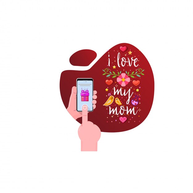 Yo amo a mi madre.