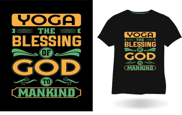 yoga la bendición de dios para la humanidad diseño de camiseta