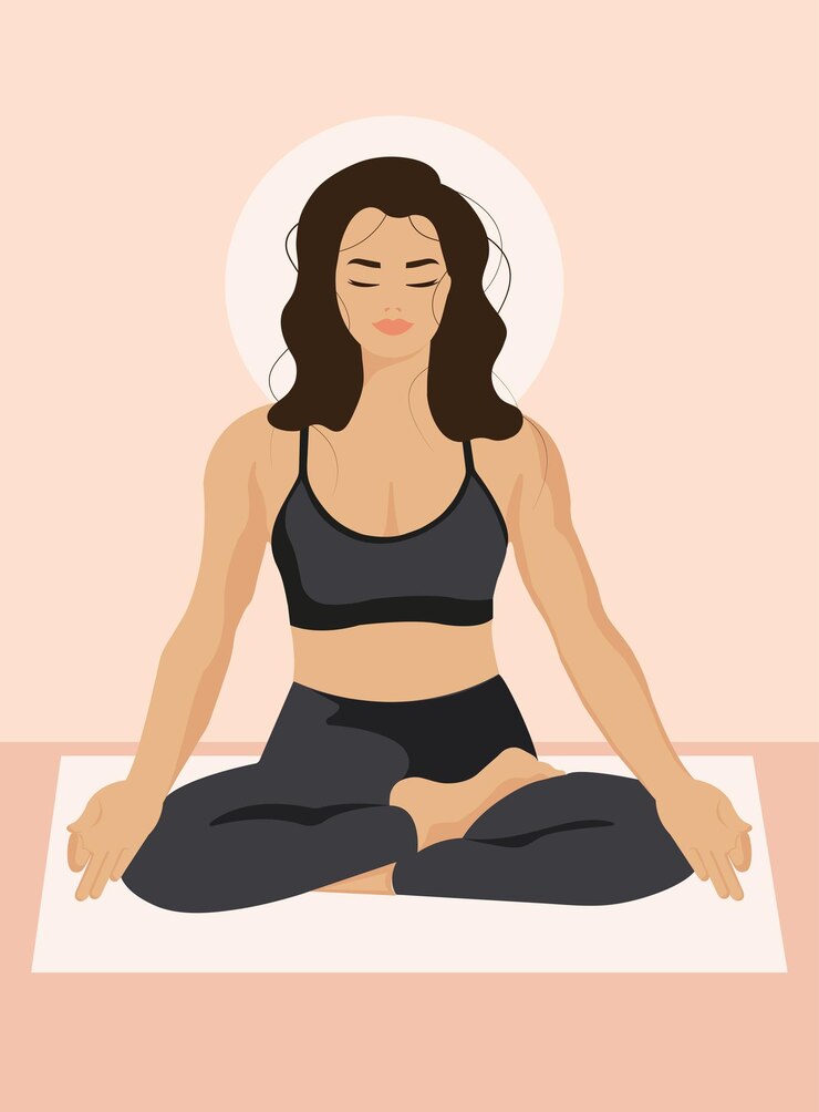 YogaGirl en posición de loto