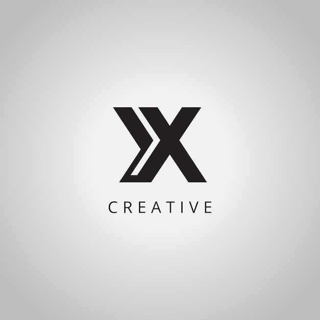 YX X Y moderno alfabeto creativo modelo de icona vectorial de diseño de logotipo de la compañía
