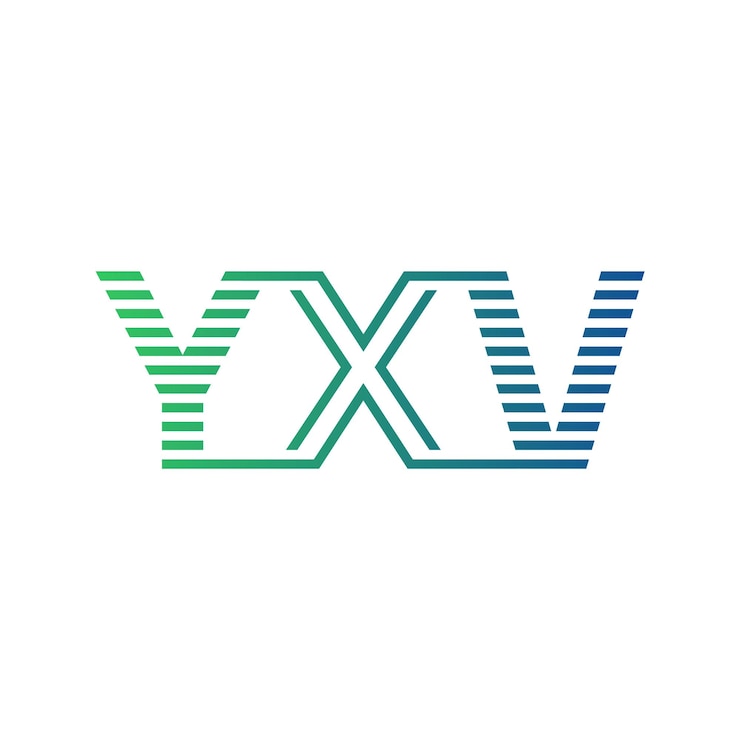 Vector yxv moderno diseño de logotipo letra yxv minimalista profesional y versátil icono de marca para la identidad empresarial