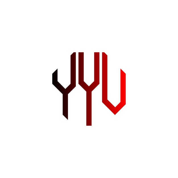 yyv letra creativa inicial moderno minimalista atemporal espacio negativo monograma símbolo diseño del logotipo