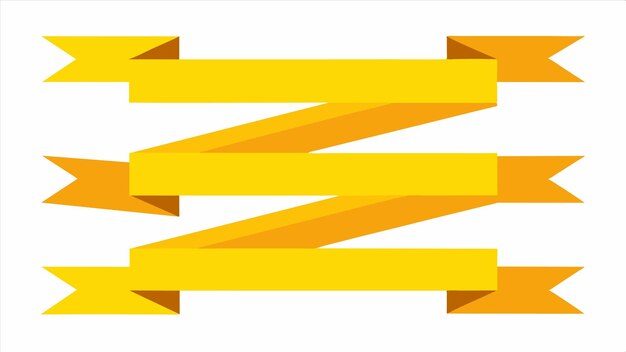 una z amarilla en el medio de la línea
