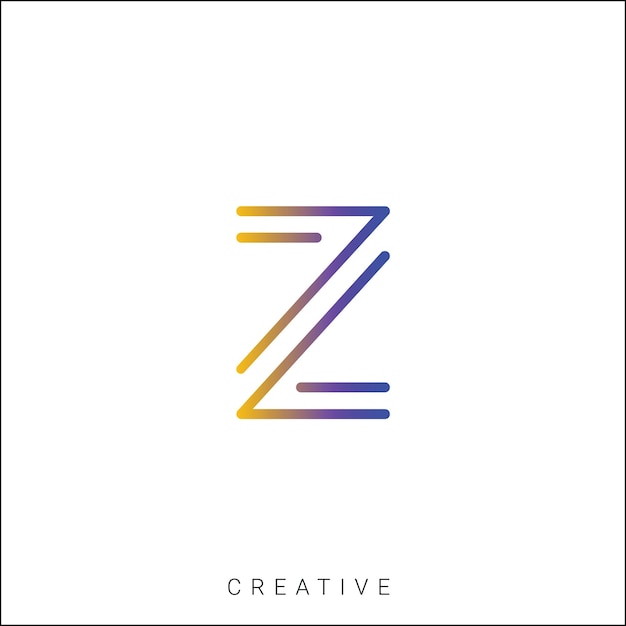 Z Diseño creativo de logotipo Diseño de marca Diseño de logotipo Ilustración vectorial Diseño moderno Diseño de monograma