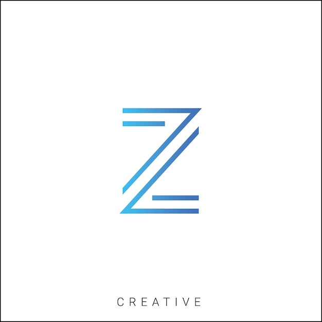 Z Diseño creativo del logotipo Diseño mínimo del logotipo Diseño clásico Vector último diseño del logotipo Monograma