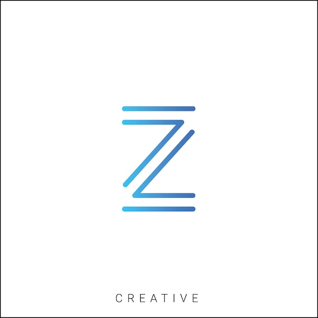 Z Diseño creativo del logotipo Diseño mínimo del logotipo Diseño clásico Vector último diseño del logotipo Monograma