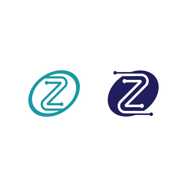 Z letra y fuente Z logo diseño vector identidad ilustración