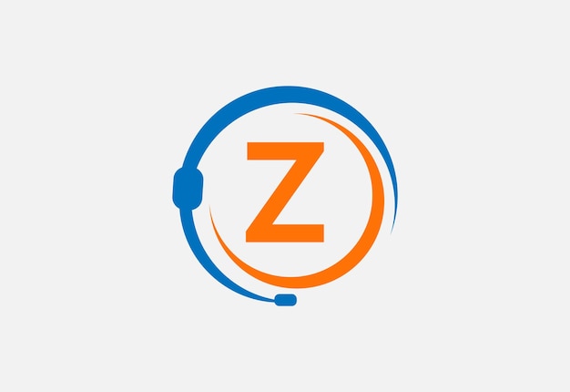 Z con el logotipo de los auriculares posteriores