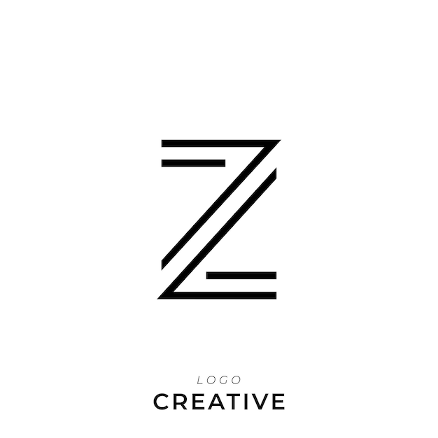 Z Premium Creative Latter Diseño de logotipo Compañía de marca Logotipo Diseño del logotipo Ilustración vectorial