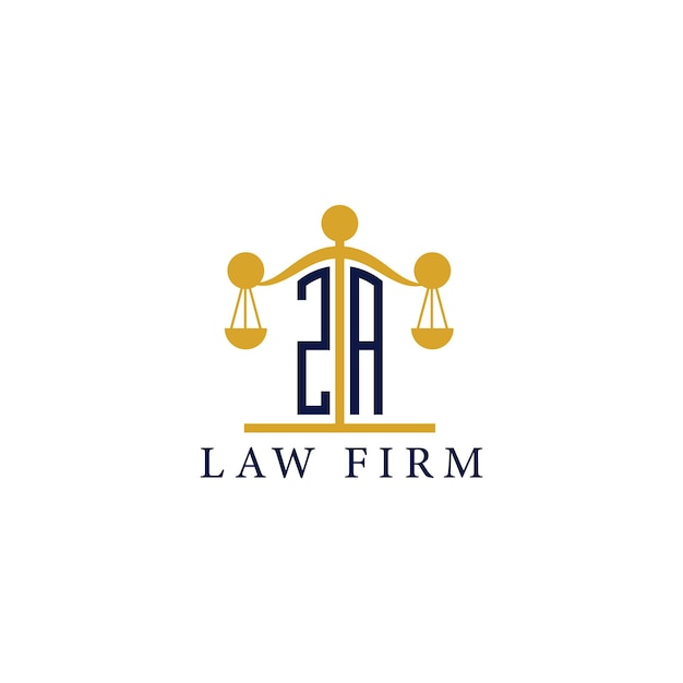 ZA logotipo para el bufete de abogados