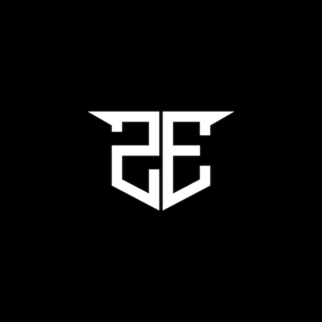 ZA Logotipo de construcción moderna con diseño simétrico