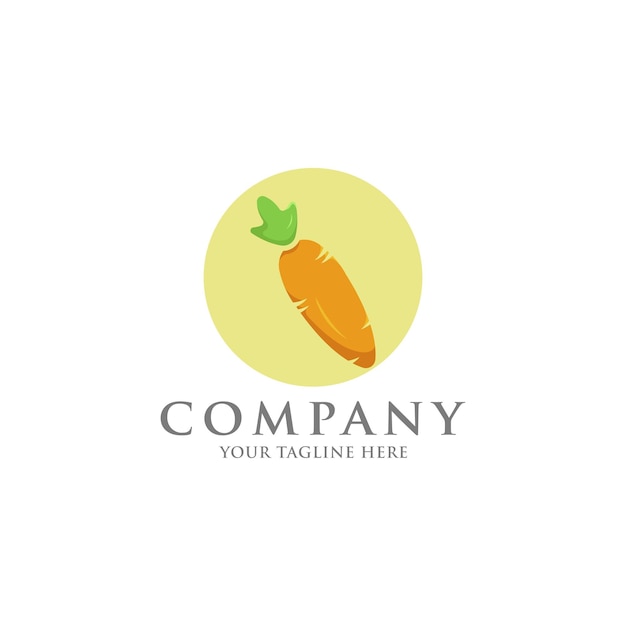 Zanahoria logo diseño vector imágenes
