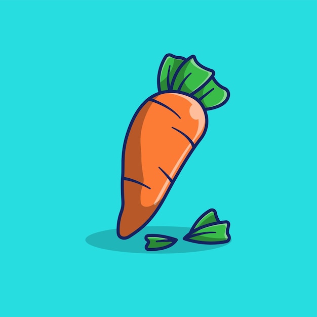 Zanahoria objeto icono simple logo