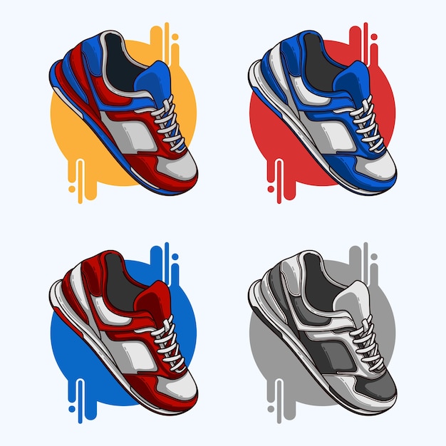 Vector zapatilla de deporte clipart